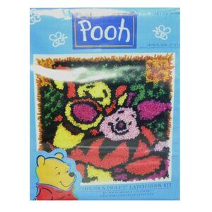 Tigger And Piglet Latch Hook Kit Winnie The Pooh 13 x 13 Room Accent Decor New